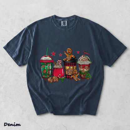 Holiday Hot Cocoa Cup Cookies - Denim mockup