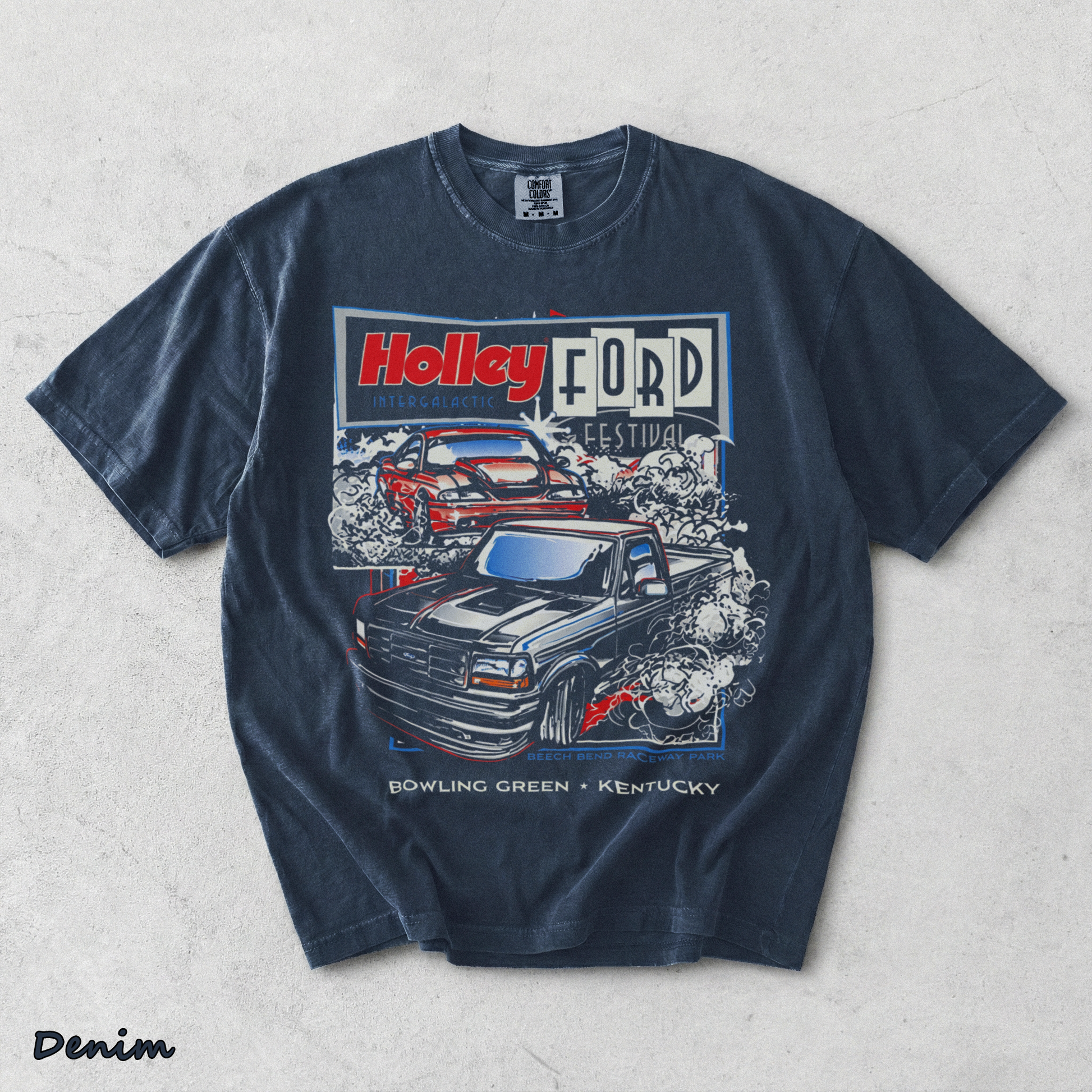 Holley Ford Festival Back - Denim mockup