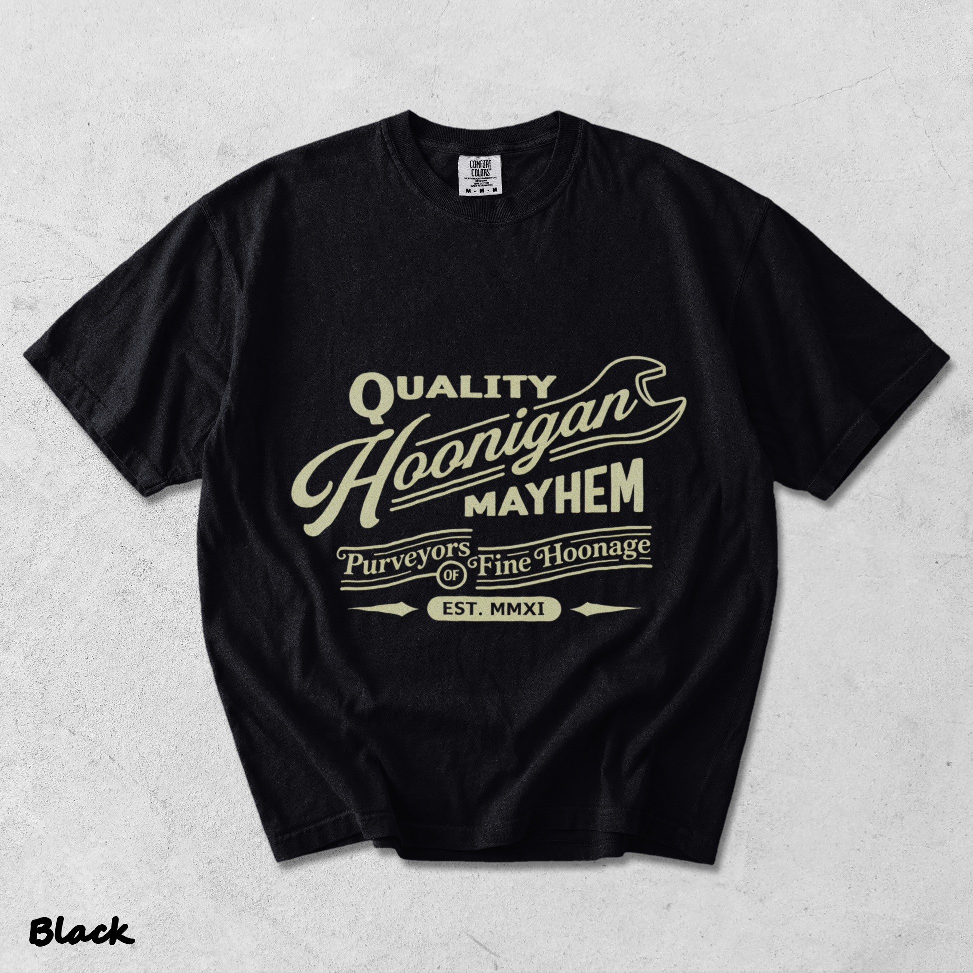 Hoonigan Mayhem - Black mockup