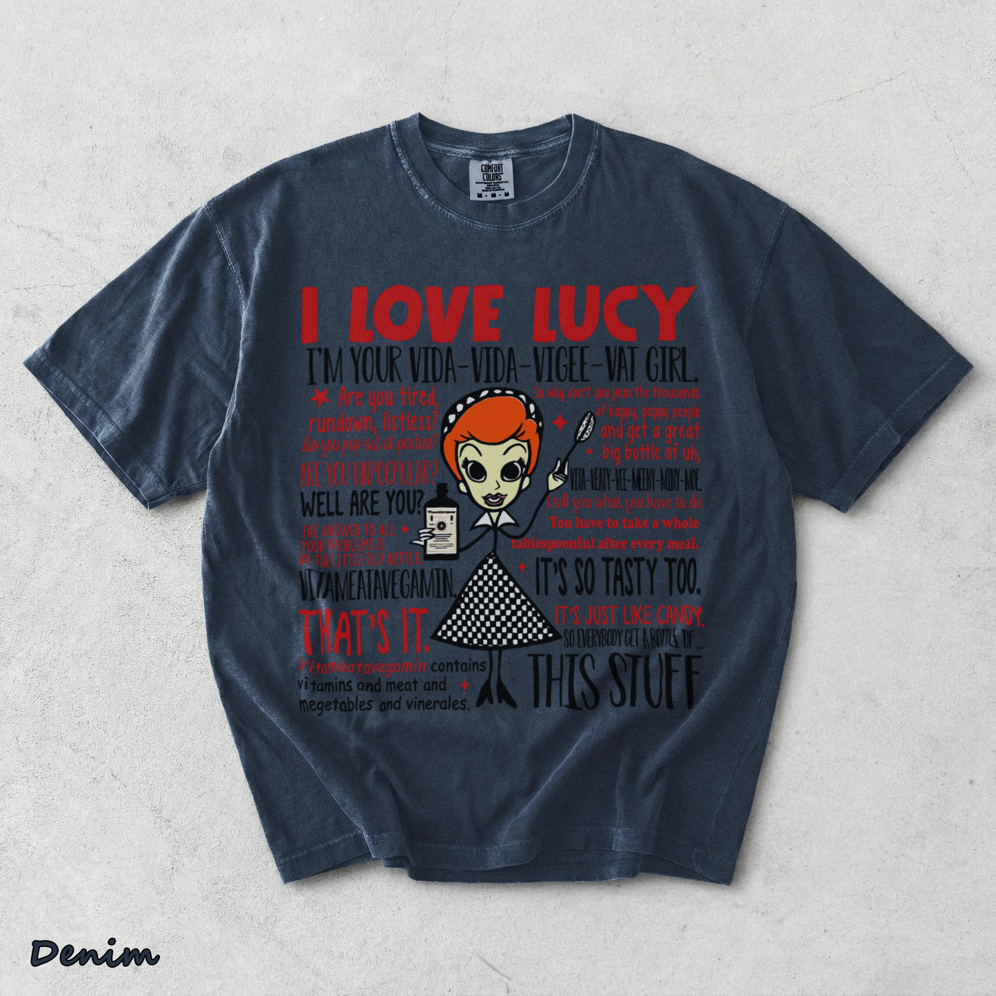 I LOVE LUCY - Denim mockup