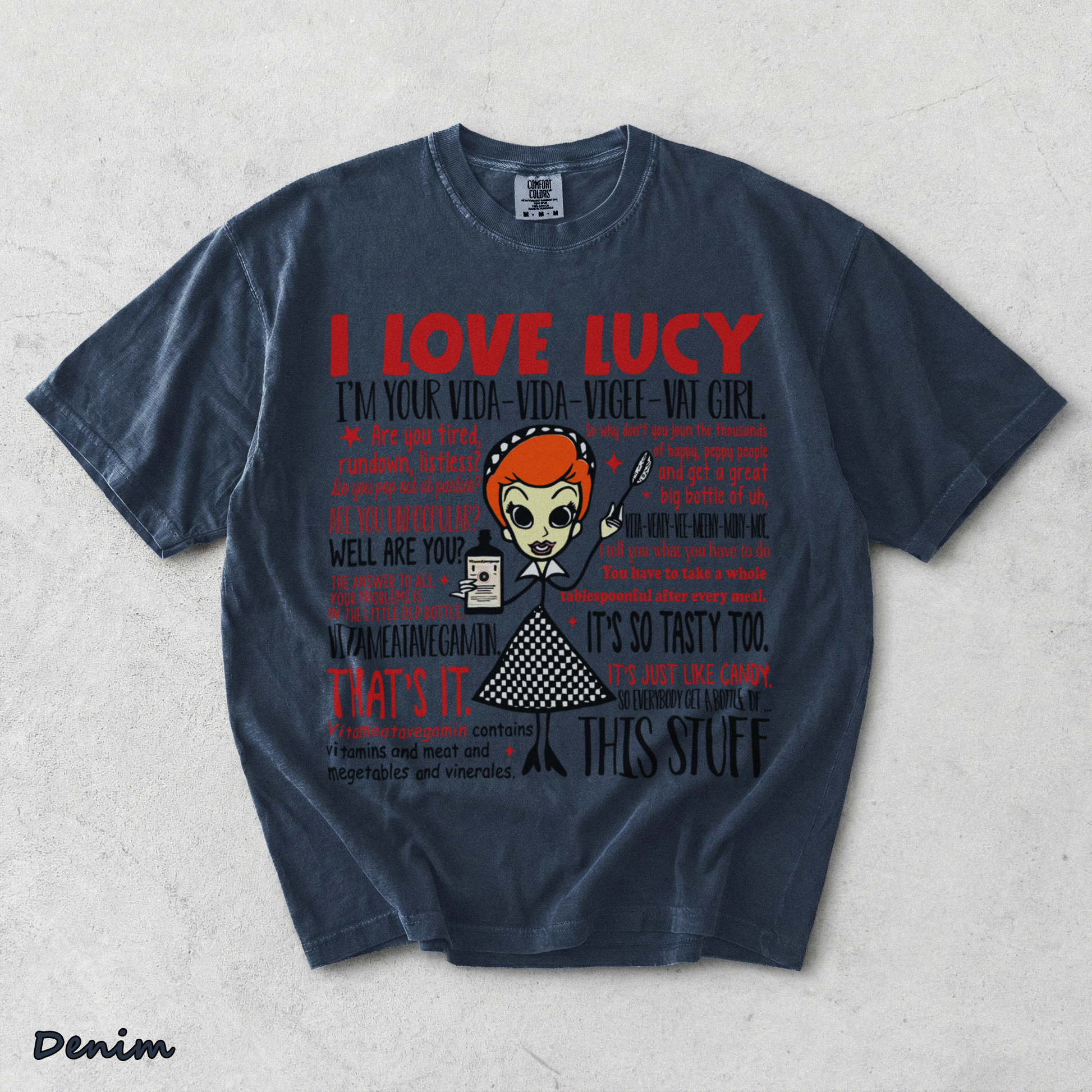 I LOVE LUCY - Denim mockup