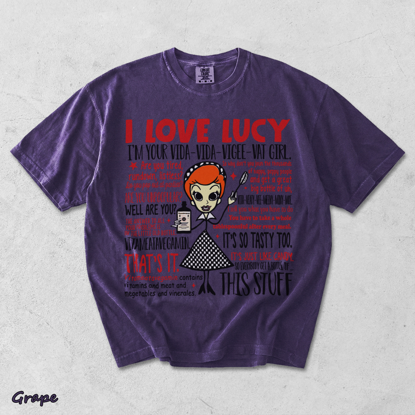I LOVE LUCY - Grape mockup