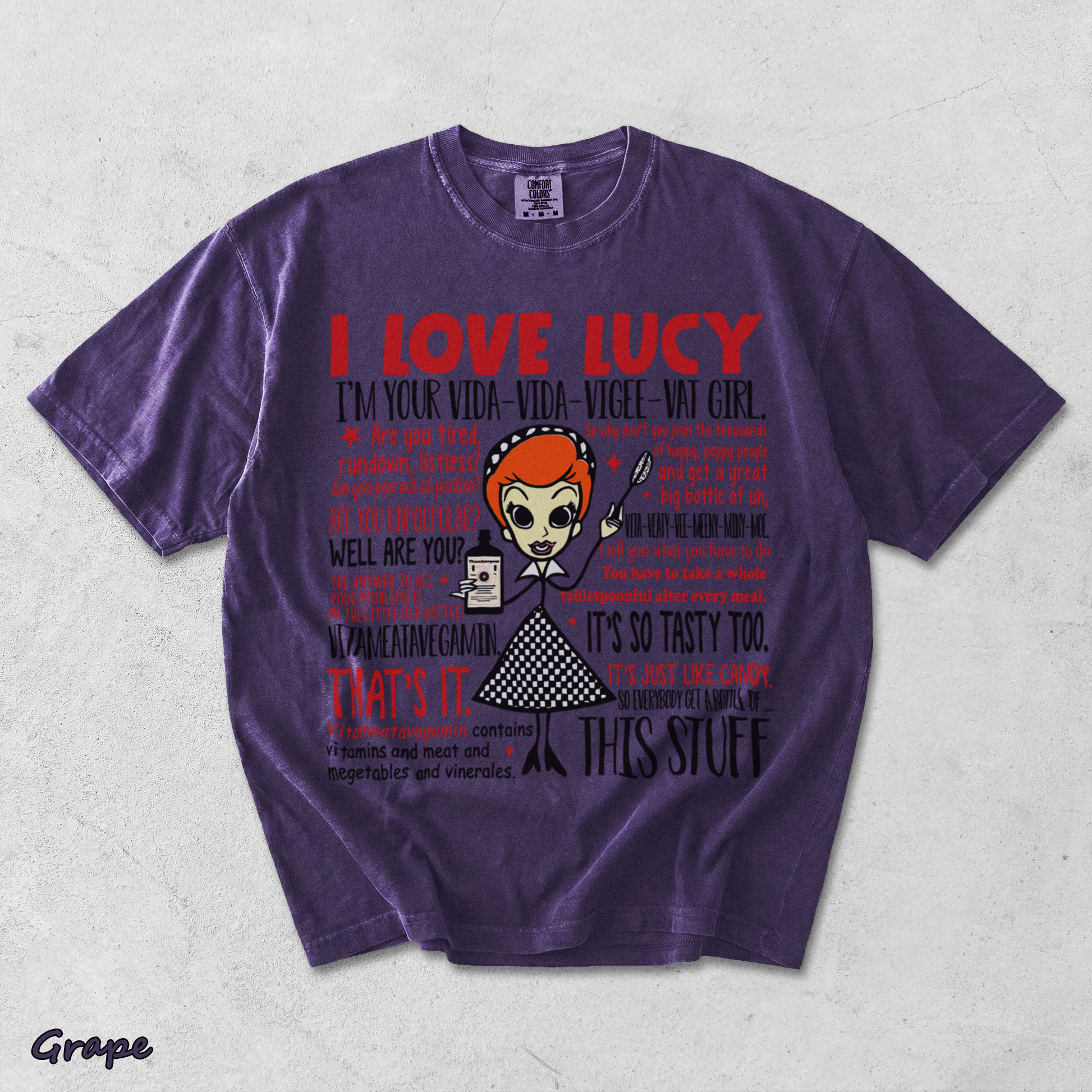 I LOVE LUCY - Grape mockup