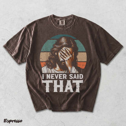 I Never Said That Jesus - Espresso mockup