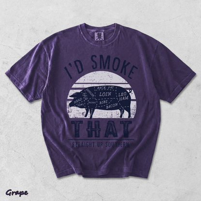I'D SMOKE THAT STRAIGHT UP SOUTHERN - Grape mockup