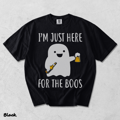 I'm Just Here for the Boos - Black mockup