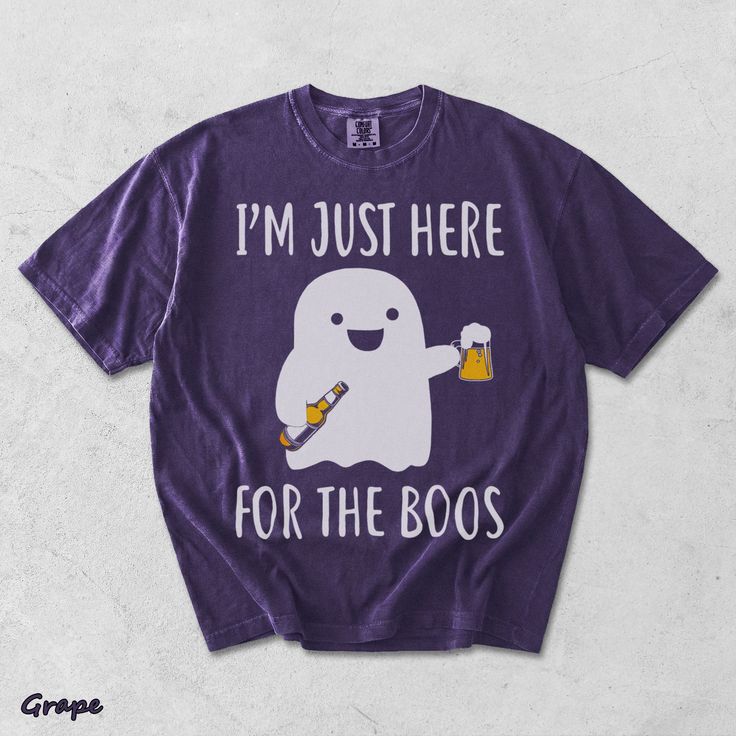 I'm Just Here for the Boos - Grape mockup