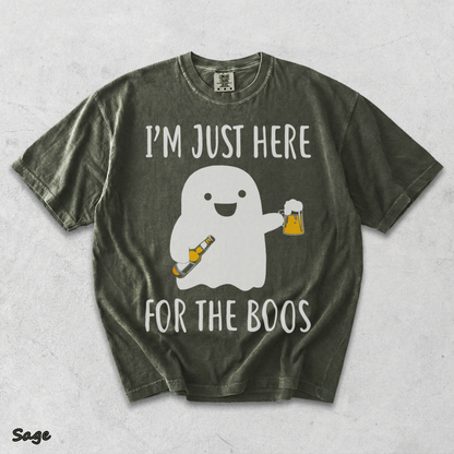 I'm Just Here for the Boos - Sage mockup