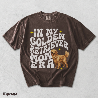 In My  Golden Retriever Dog Mom Era back black - Espresso mockup