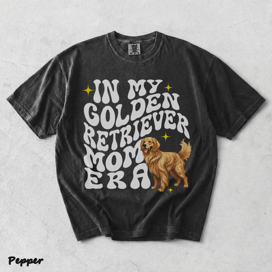 In My  Golden Retriever Dog Mom Era back black - Pepper mockup