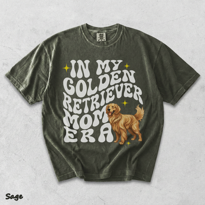 In My  Golden Retriever Dog Mom Era back black - Sage mockup