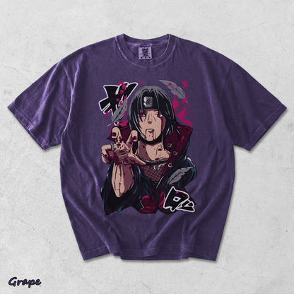 Itachi Uchiha T-Shirt Jiraiya Anime Manga Style Shirt All Size - Grape mockup