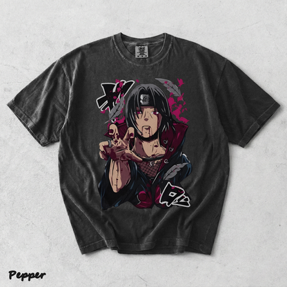 Itachi Uchiha T-Shirt Jiraiya Anime Manga Style Shirt All Size - Pepper mockup