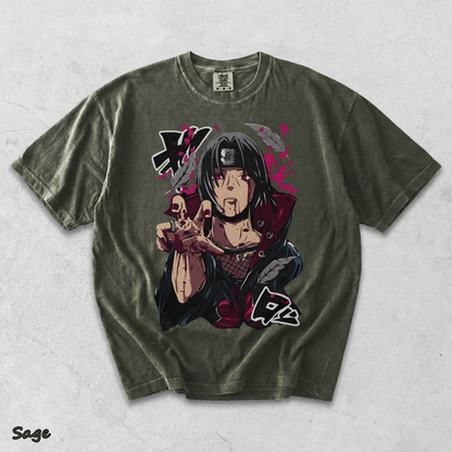 Itachi Uchiha T-Shirt Jiraiya Anime Manga Style Shirt All Size - Sage mockup