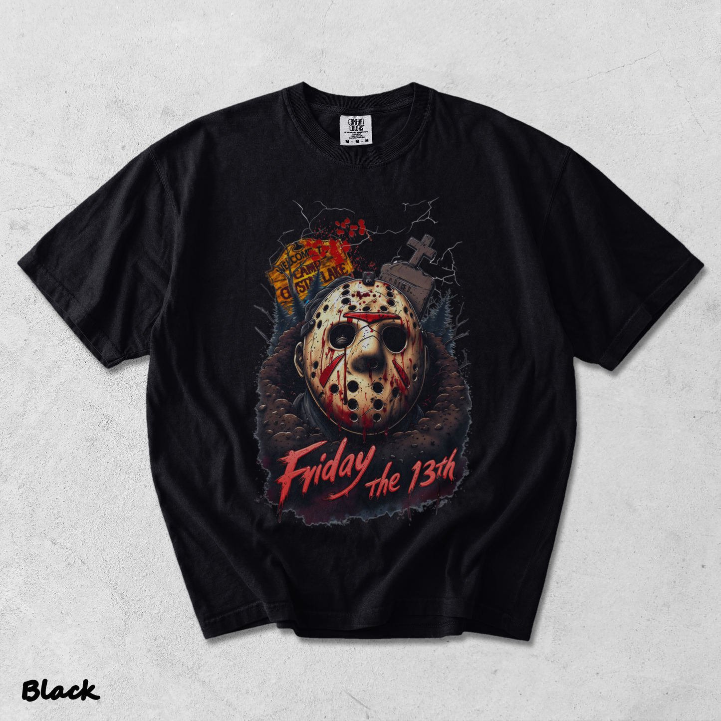 Jason Voorhees Friday the 13th - Black mockup