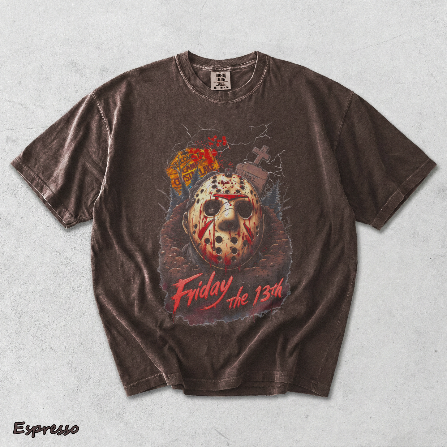 Jason Voorhees Friday the 13th - Espresso mockup