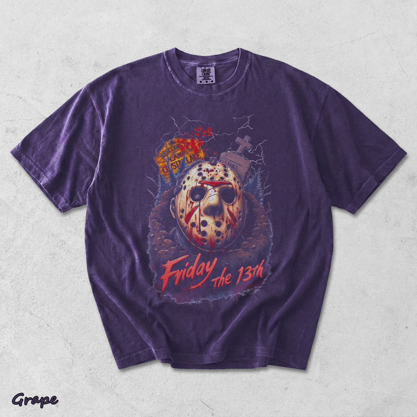 Jason Voorhees Friday the 13th - Grape mockup