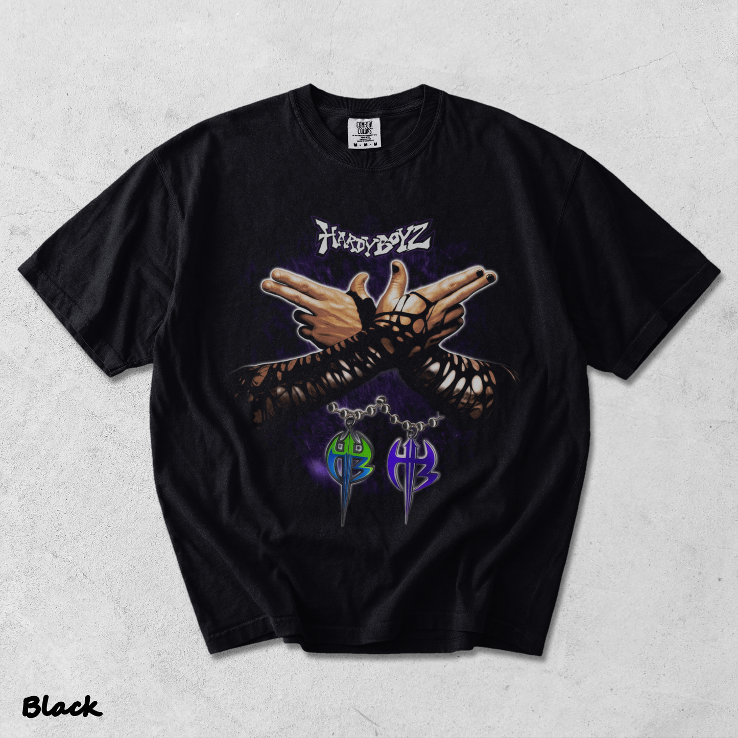 Jeff Hardy FRONT B - Black mockup