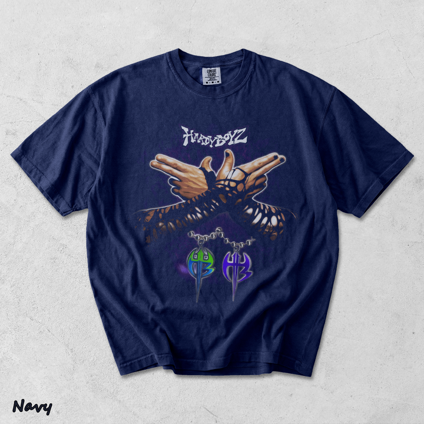Jeff Hardy FRONT B - True Navy mockup