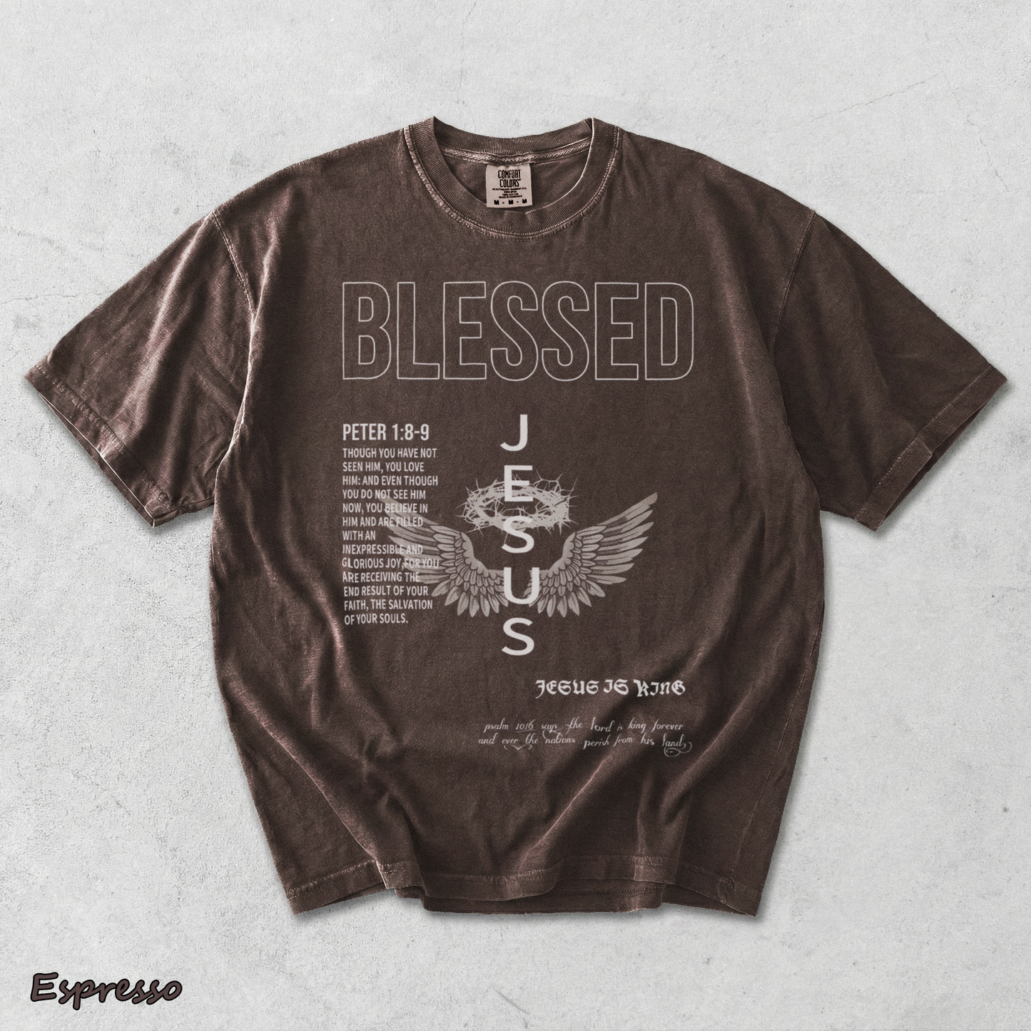 Jesus Is King - Espresso mockup