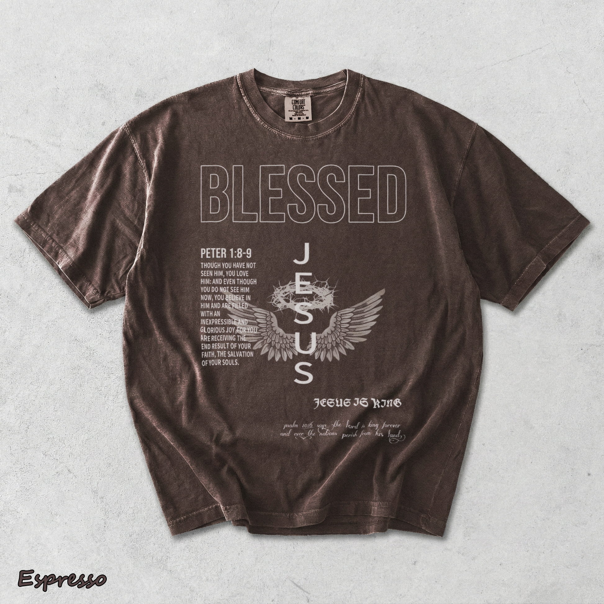 Jesus Is King - Espresso mockup