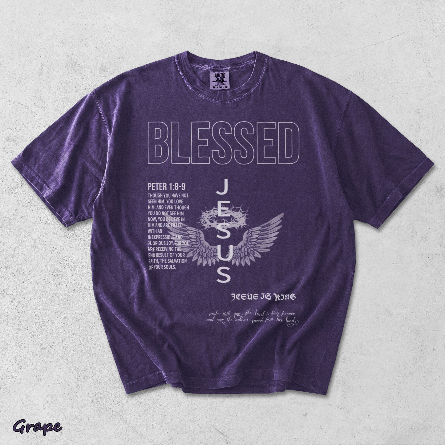Jesus Is King - Grape mockup