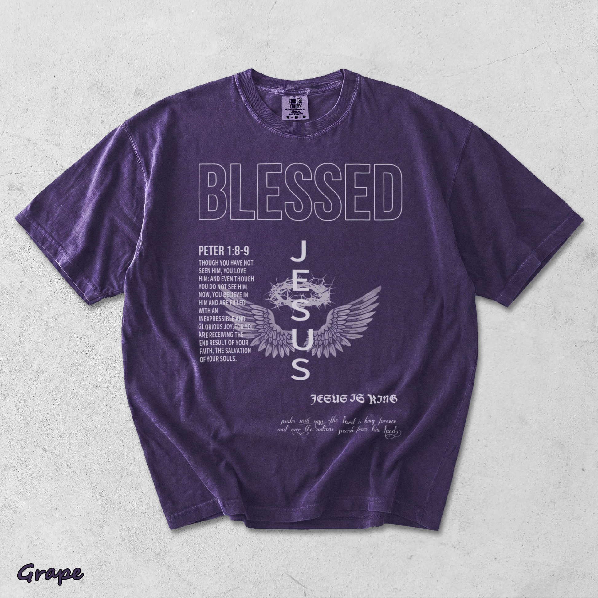Jesus Is King - Grape mockup