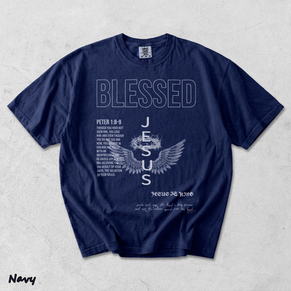Jesus Is King - True Navy mockup