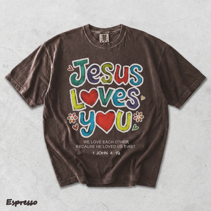 Jesus loves you - Espresso mockup