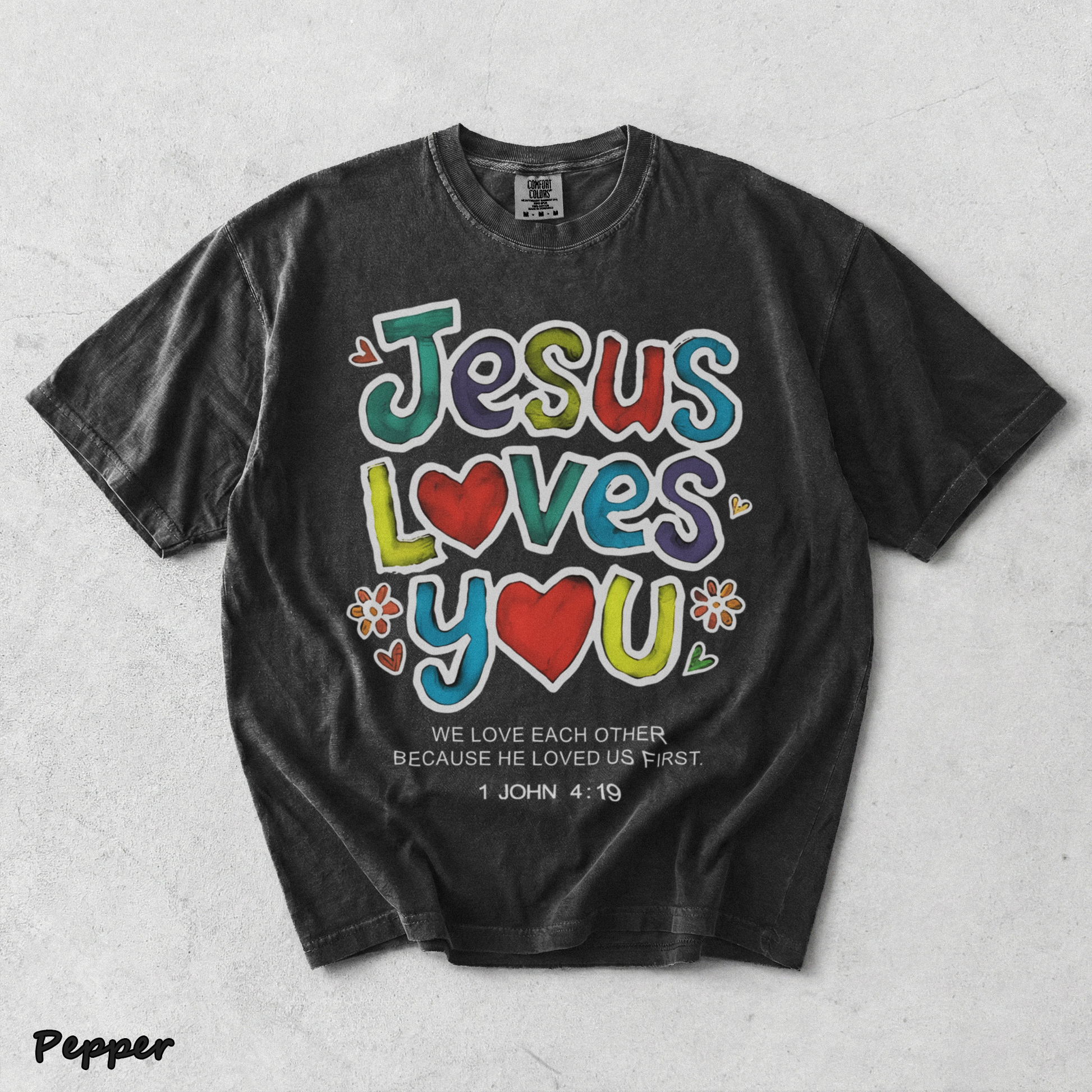 Jesus loves you - Pepper mockup