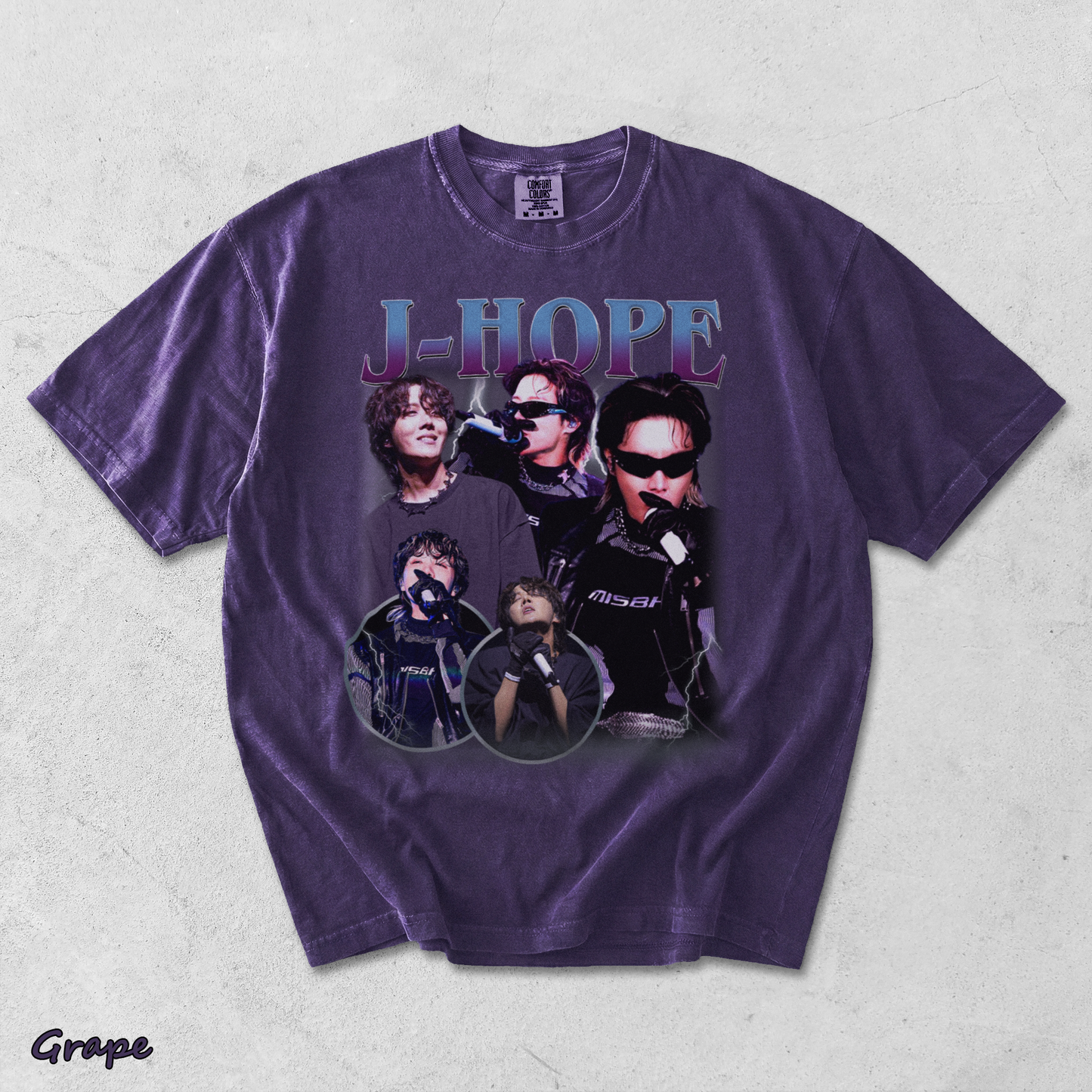 Jhope On The Stage T-Shirt - Grape mockup