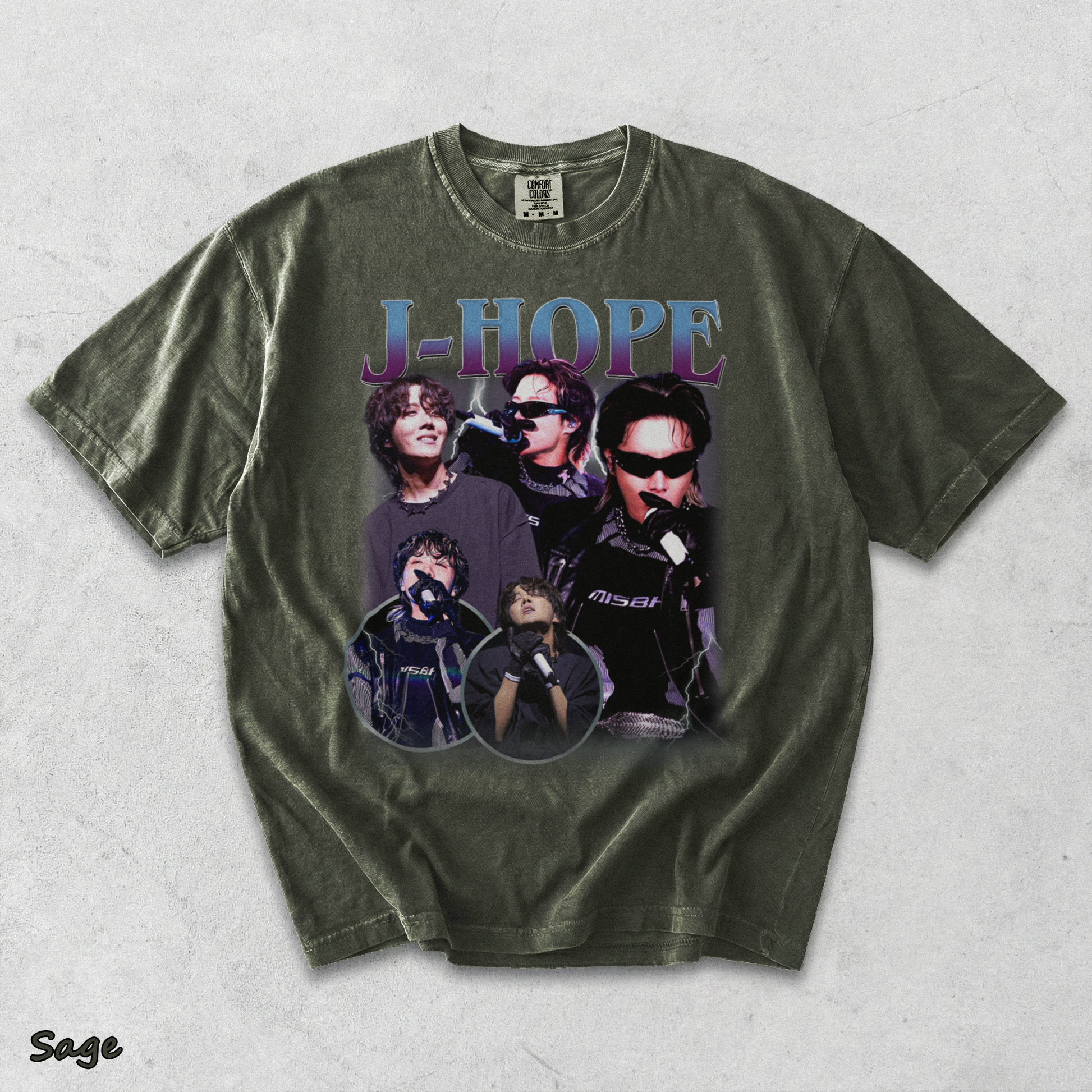 Jhope On The Stage T-Shirt - Sage mockup