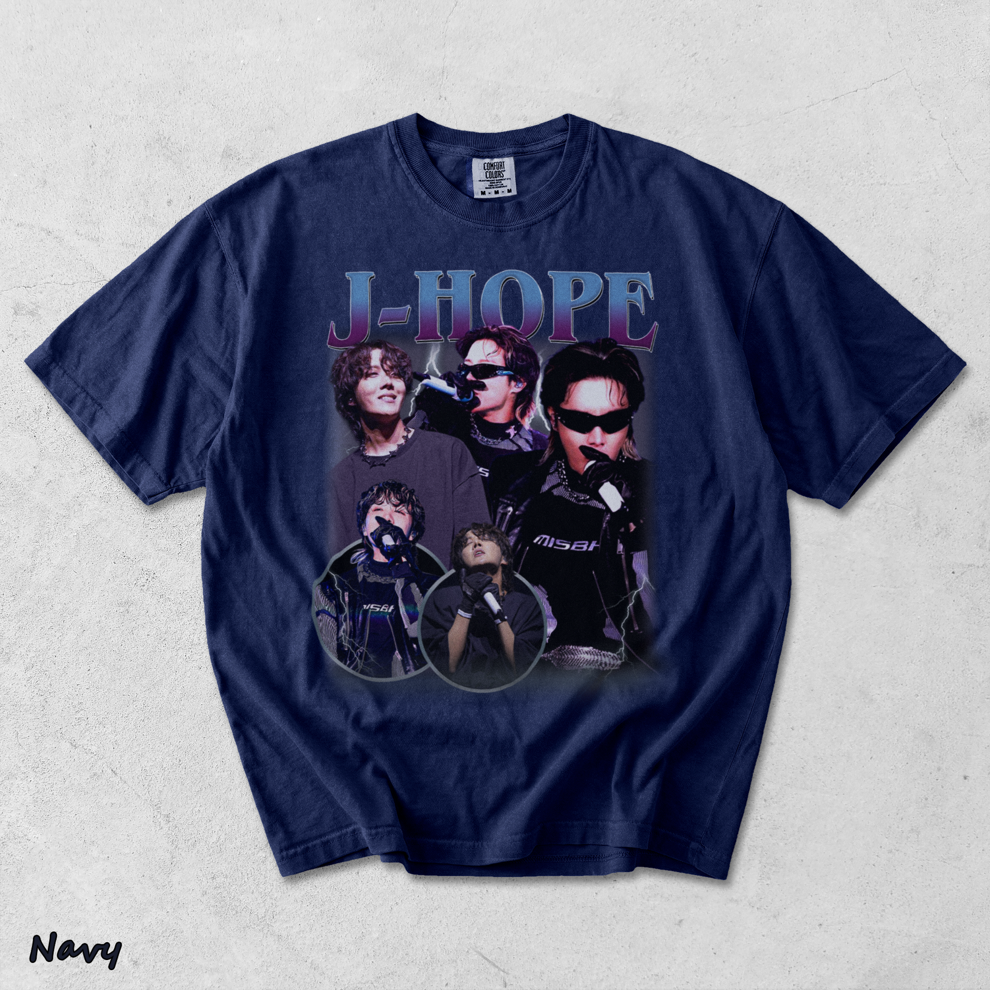 Jhope On The Stage T-Shirt - True Navy mockup