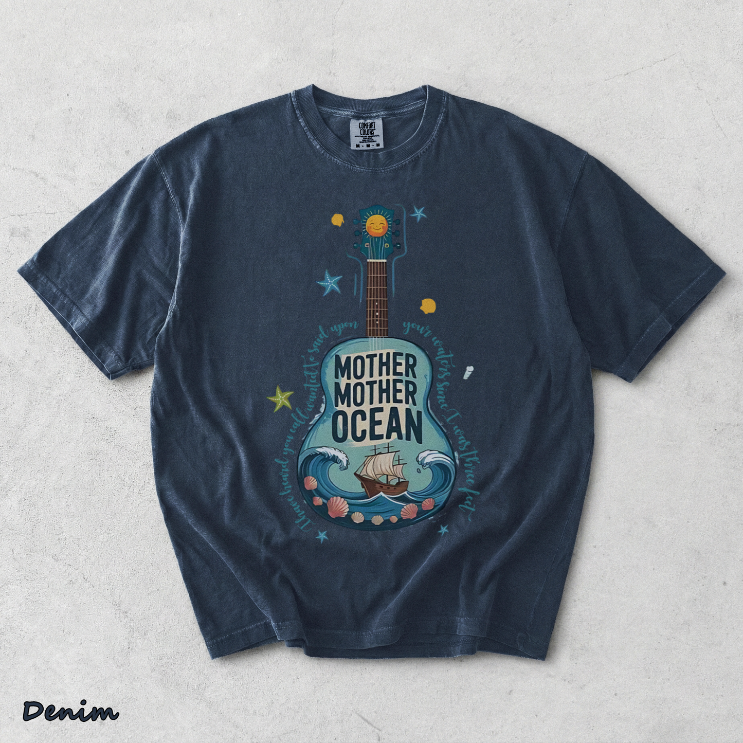 jimmy buffett B - Denim mockup
