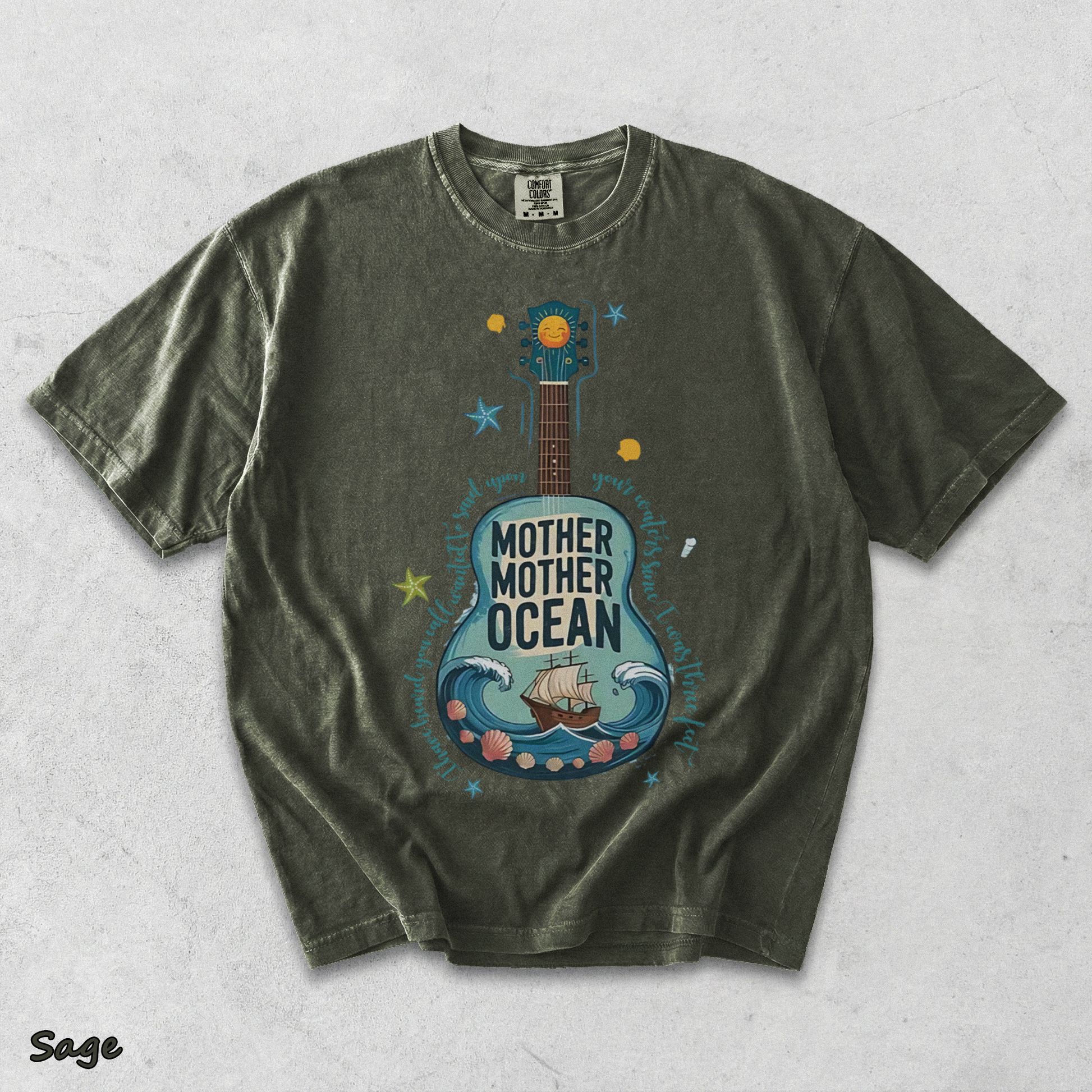 jimmy buffett B - Sage mockup