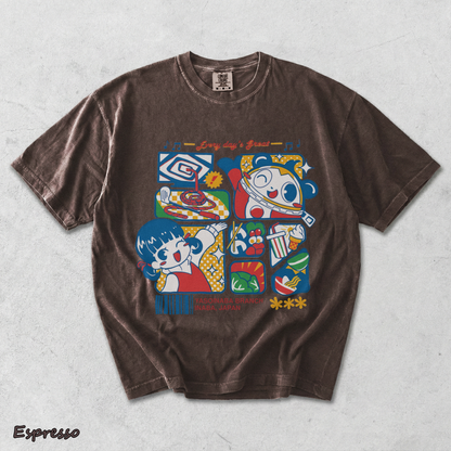 Junes Persona 4 Game Hedoro Tshirt back - Espresso mockup