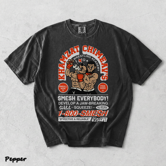 Khamzat Chimaev Smesh Double Sides Heavy - Pepper mockup