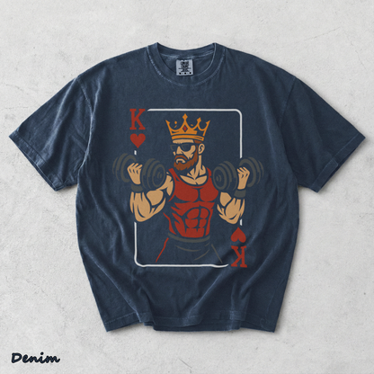 King Card Bodybuilder - Denim mockup