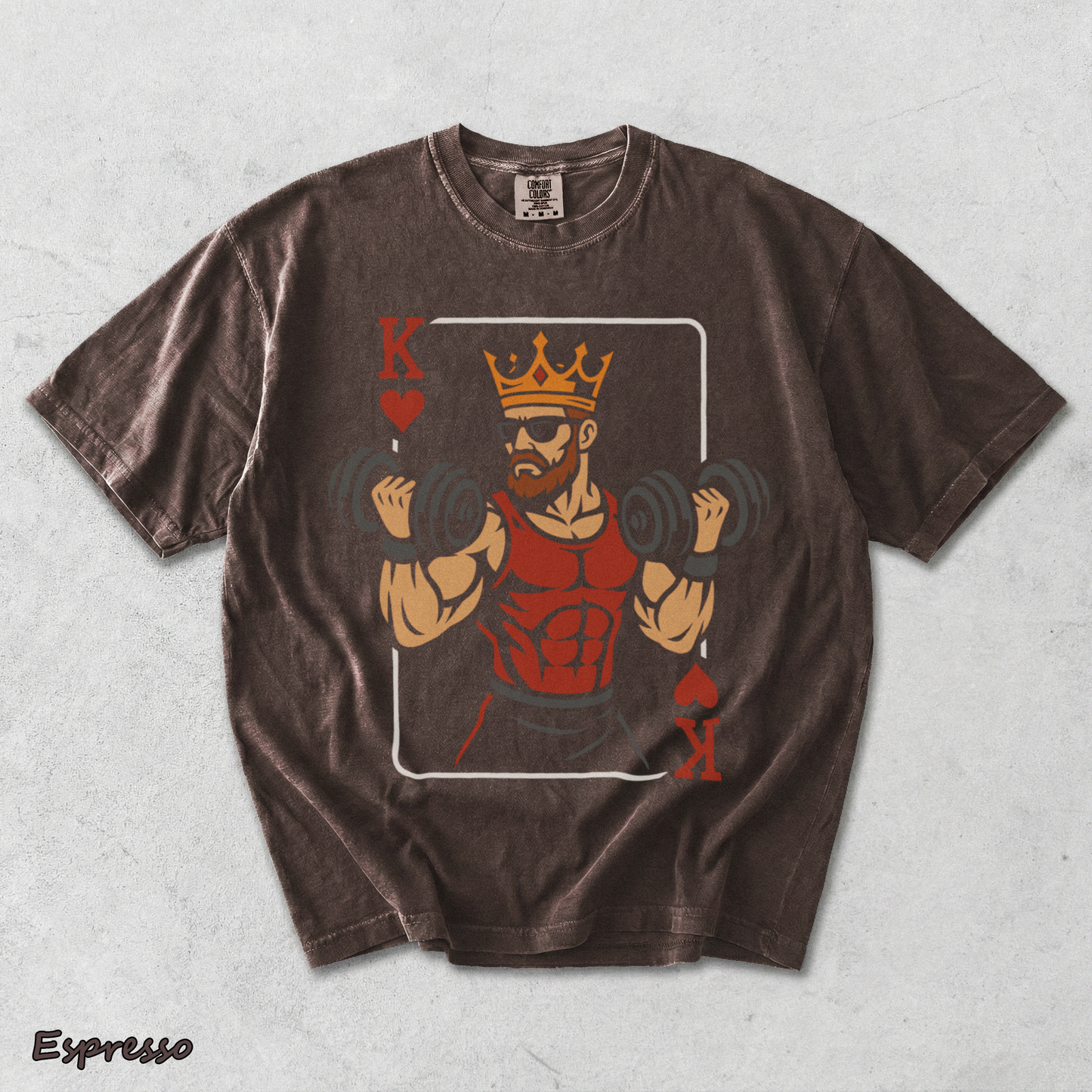 King Card Bodybuilder - Espresso mockup