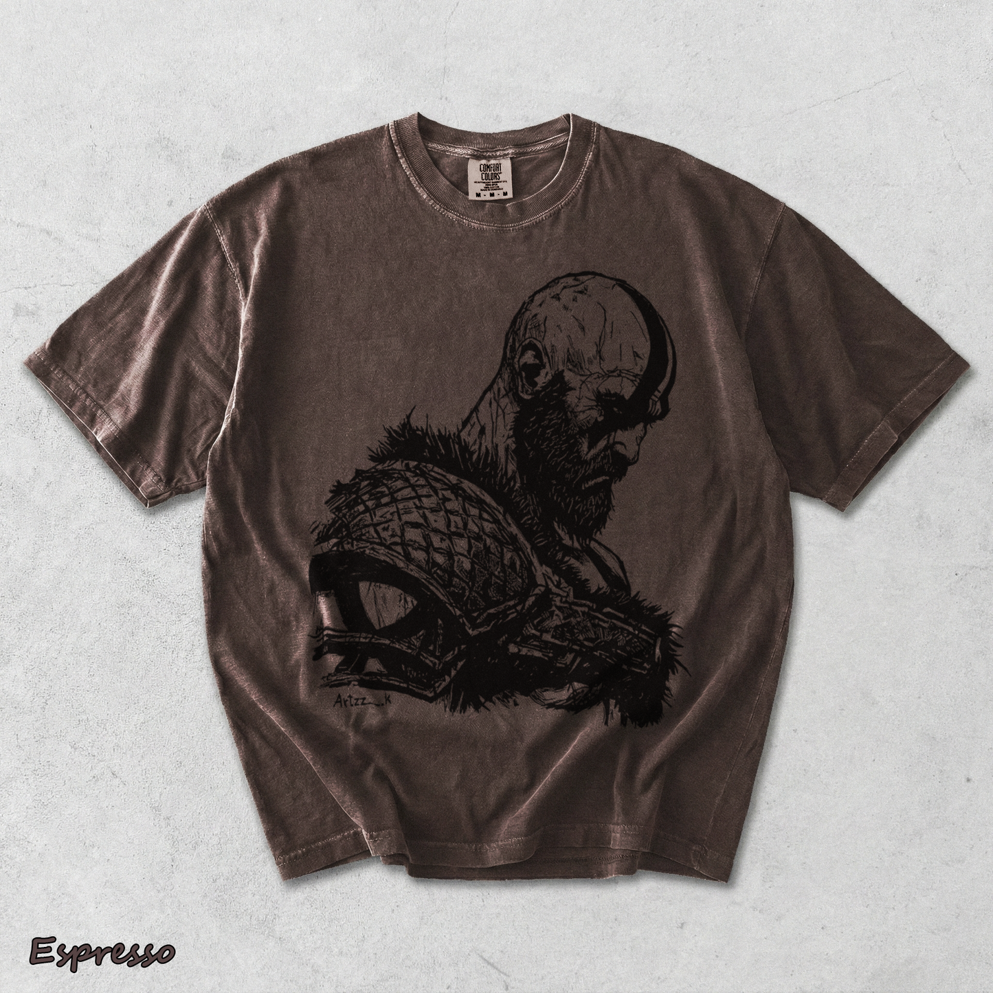Kratos God of War 2 - Espresso mockup