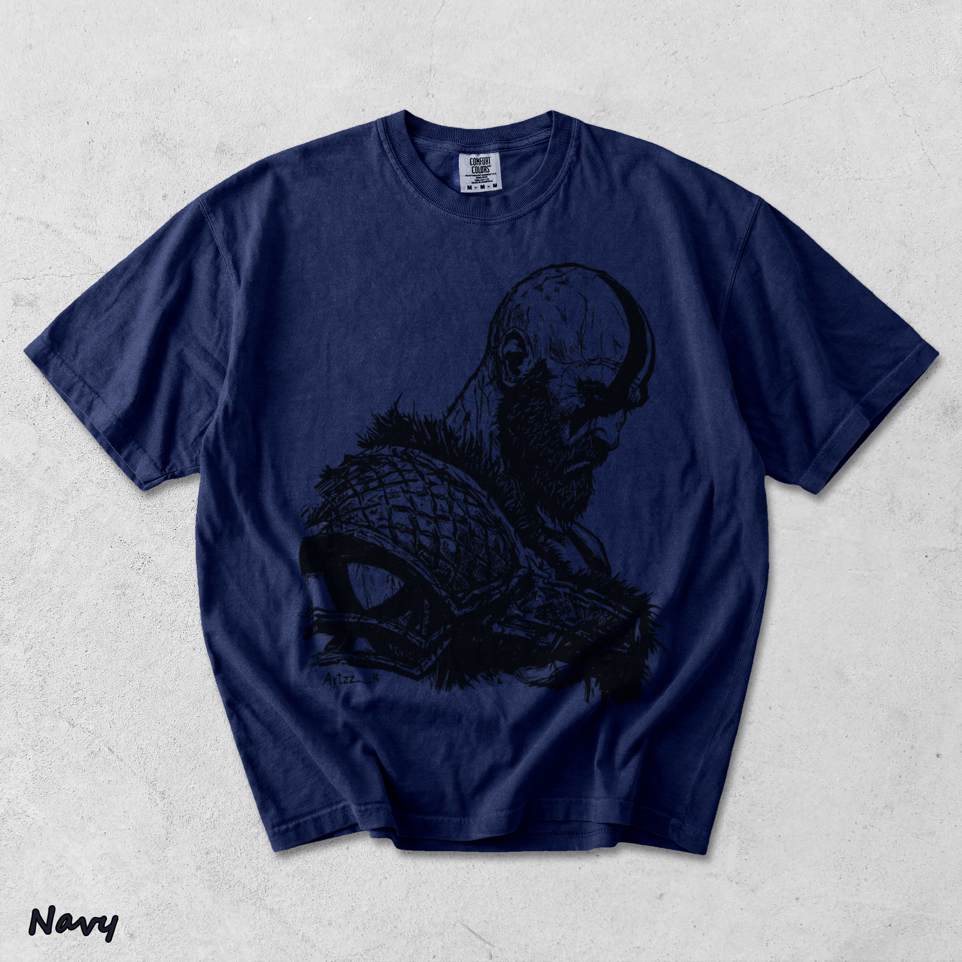 Kratos God of War 2 - True Navy mockup