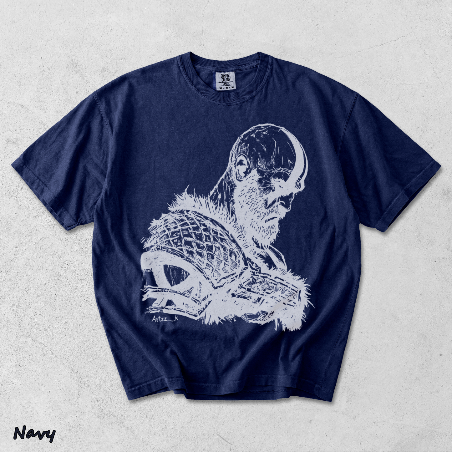 Kratos God of War - True Navy mockup