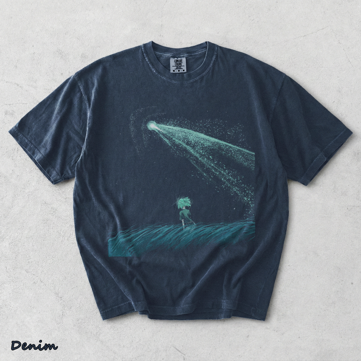 Land Of The Lustrous Phosphophyllite Anime - Denim mockup