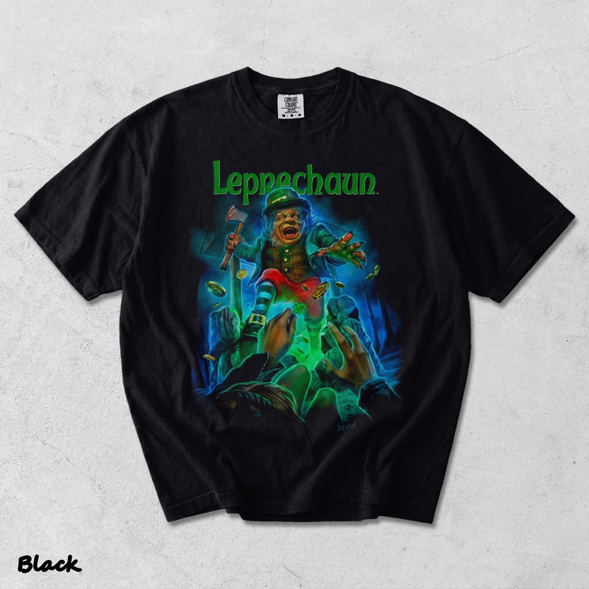 leprechaun - Black mockup