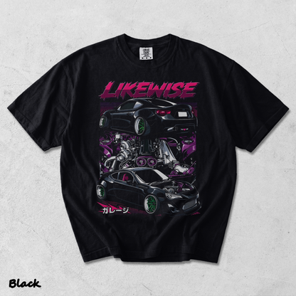 Likewise T-shirt back - Black mockup