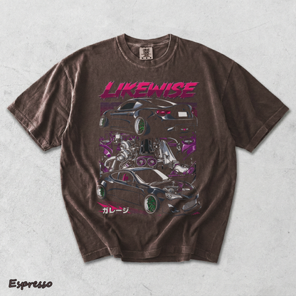 Likewise T-shirt back - Espresso mockup