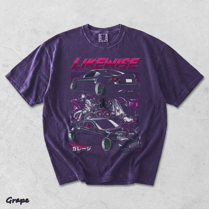 Likewise T-shirt back - Grape mockup