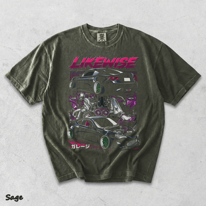 Likewise T-shirt back - Sage mockup