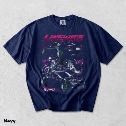 Likewise T-shirt back - True Navy mockup