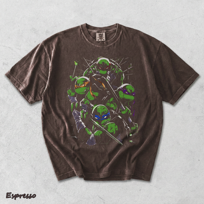 Limited Edition Teenage Mutant Ninja Turtles Tee Bootleg Tee, Classic Movie, Old back - Espresso mockup
